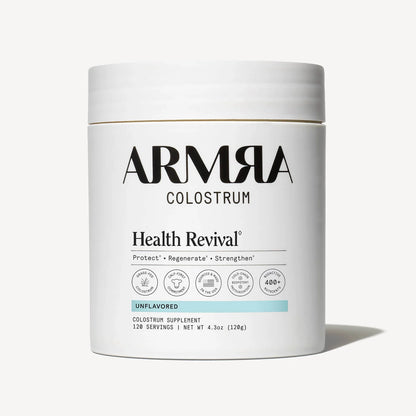ARMRA Colostrum Powder Unflavored - Gut Health, Immunity, Skin & Hair (120 Servings) ARMRA