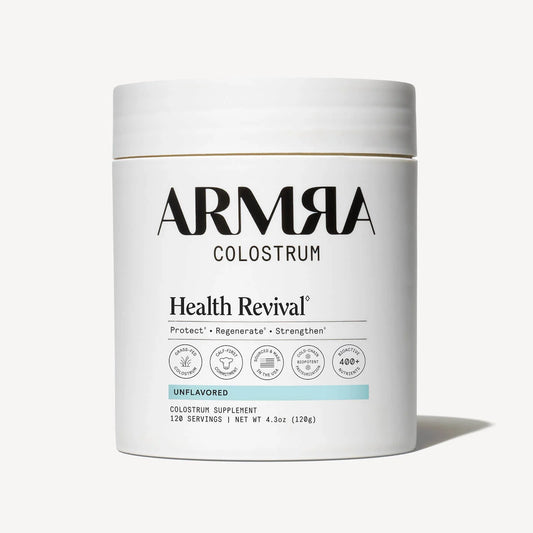 ARMRA Colostrum Powder Unflavored - Gut Health, Immunity, Skin & Hair (120 Servings) ARMRA